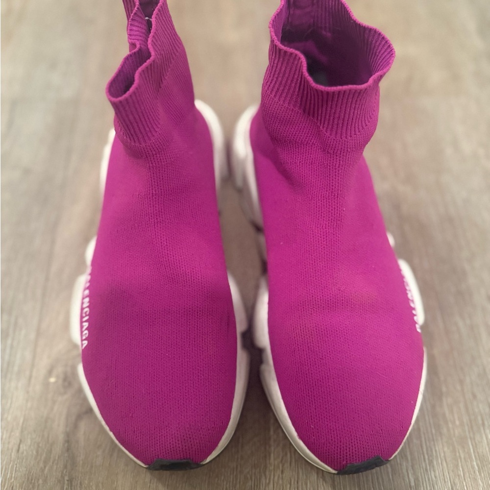 Balenciaga Fuchsia Sock Sneakers